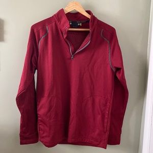Under armour men’s fitted cold gear, burgundy